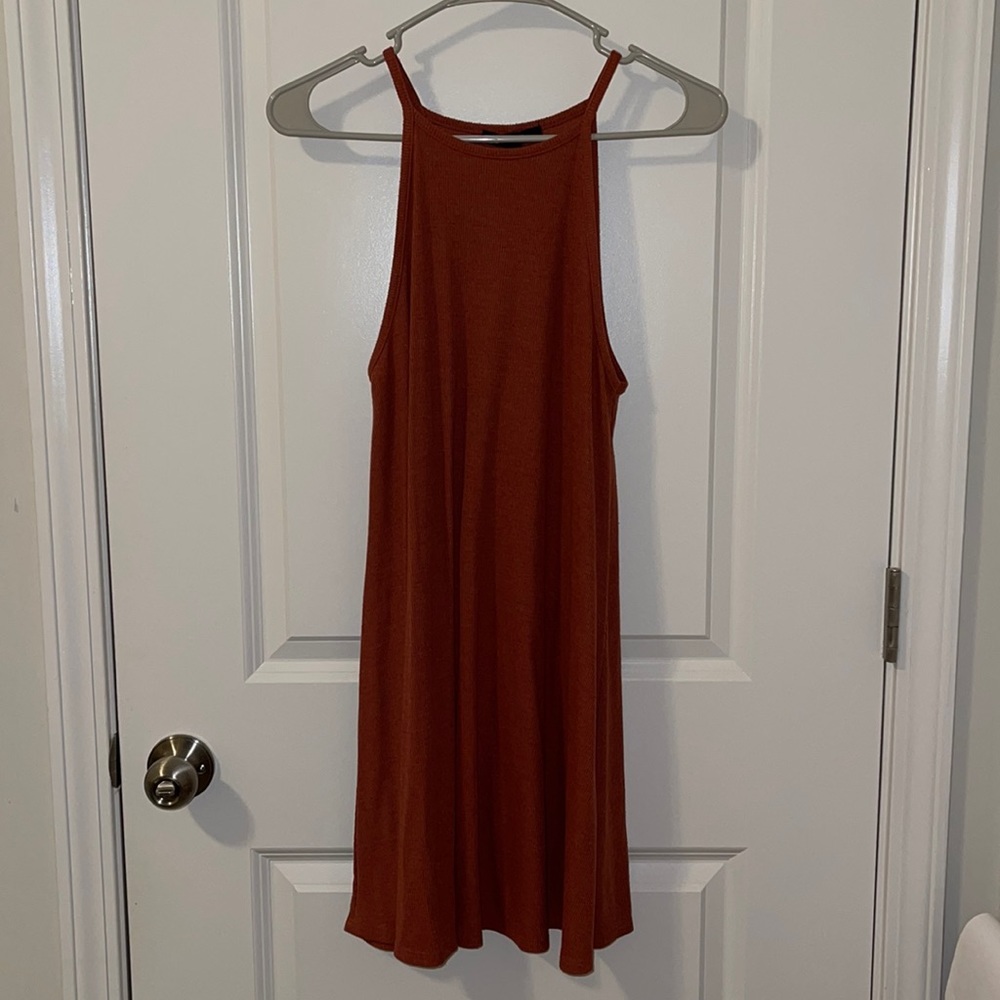 Burnt Orange Tank Top Dress